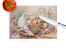 Dove Glass Cutting Board Decorative Tempered Glass Kitchen Cutting and Serving Board Large Size Chopping Board