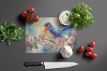 NEW Bluebird Glass Cutting Board Decorative Tempered Glass Kitchen Cutting and Serving Board Large Size Chopping Board