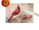 NEW Cardinal Glass Cutting Board Decorative Tempered Glass Kitchen Cutting and Serving Board Large Size Chopping Board