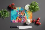 NEW Hippie Animal Bengal Tiger Glass Cutting Board Decorative Tempered Glass Kitchen Cutting and Serving Board Large Size Chopping Board
