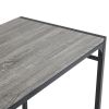 Dining Table Set for 4, Kitchen Table with 2 Chairs and a Bench, 4 Piece Kitchen Table Set for Small Space, Home Kitchen Bar Pub Apartment, Gray