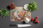 Dove Glass Cutting Board Decorative Tempered Glass Kitchen Cutting and Serving Board Large Size Chopping Board