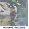 Mallard Glass Cutting Board Decorative Tempered Glass Kitchen Cutting and Serving Board Large Size Chopping Board