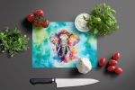 NEW Hippie Animal Elephant Glass Cutting Board Decorative Tempered Glass Kitchen Cutting and Serving Board Large Size Chopping Board