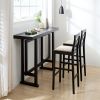 Bar Table,Bar Chair, Extra Long Entryway Table for Entryway, Hallway, Living Room, Foyer, Corridor, Rectangular Wood High Top Kitchen Dining Table
