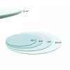 30" Inch Round Tempered Glass Table Top Clear Glass 1/4" Inch Thick Round Polished Edge