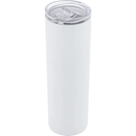 20oz Stainless Steel Double Wall Vacuum Insulated Tumblers With Lid And Straw For Hot Cold Drinks White