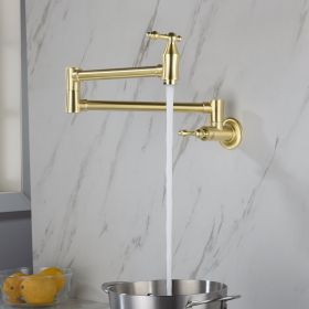 Kitchen Folding Faucet (Color: Gold)