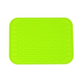 Multifunctional And Durable Silicone Round Non-slip Heat-resistant Mat; Coaster Mat; Placemat; Pot Mat; Table Mat (Color: Green, Quantity: 1pc)