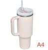 40 oz. With Logo Stainless Steel Thermos Handle Water Glass With Lid And Straw Beer Glass Car Travel Kettle Outdoor Water Bottle