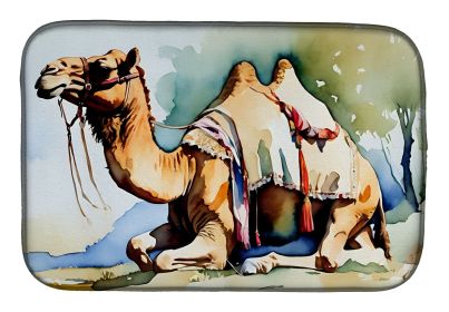 Camel Dish Drying Mat Absorbent Dish Drying Mat Pad for Kitchen Counter Dish Drainer Mat for Countertop, 14 x 21", Multicolor (Default: Default)