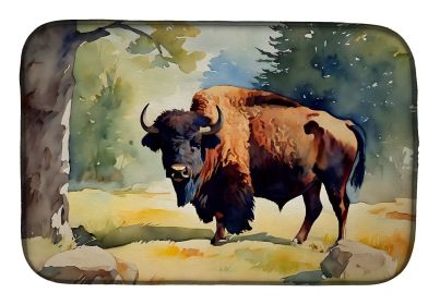 American Bison Dish Drying Mat Absorbent Dish Drying Mat Pad for Kitchen Counter Dish Drainer Mat for Countertop, 14 x 21", Multicolor (Default: Default)
