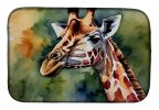 Giraffe Dish Drying Mat Absorbent Dish Drying Mat Pad for Kitchen Counter Dish Drainer Mat for Countertop, 14 x 21", Multicolor
