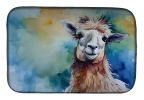 Llama Dish Drying Mat Absorbent Dish Drying Mat Pad for Kitchen Counter Dish Drainer Mat for Countertop, 14 x 21", Multicolor