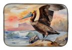 Pelican Dish Drying Mat Absorbent Dish Drying Mat Pad for Kitchen Counter Dish Drainer Mat for Countertop, 14 x 21", Multicolor
