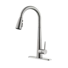 Kitchen Faucet with Pull Down Sprayer (Color: as Pic)