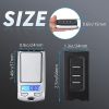 Mini Electronic Digital Pocket Scale 100g 0.01g/200g 0.01g Mini Key Style Portable Precision Weighing LCD Backlit Display For Jewelry Gold; Sterling;