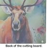 NEW Moose Glass Cutting Board Decorative Tempered Glass Kitchen Cutting and Serving Board Large Size Chopping Board