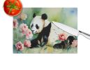 NEW Panda Glass Cutting Board Decorative Tempered Glass Kitchen Cutting and Serving Board Large Size Chopping Board