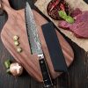 Qulajoy 8 Inch Japanese Chef Knife,67 Layers Damascus VG-10 Steel Core,Professional Hammered Kitchen Knife