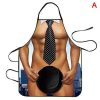 1pc Funny Muscle Man Kitchen Apron Sexy Women Cooking Pinafore Home Cleaning Tool