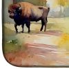 Wood Bison Dish Drying Mat Absorbent Dish Drying Mat Pad for Kitchen Counter Dish Drainer Mat for Countertop, 14 x 21", Multicolor