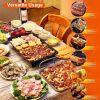 Electric Barbecue Grill Hot Plate Cooking BBQ Griddle Non-Stick Table Top Grill Griddle for Indoor Outdoor Camping Picnic
