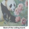 NEW Panda Glass Cutting Board Decorative Tempered Glass Kitchen Cutting and Serving Board Large Size Chopping Board