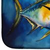 Yellowfin Tuna Dish Drying Mat Absorbent Dish Drying Mat Pad for Kitchen Counter Dish Drainer Mat for Countertop, 14 x 21", Multicolor